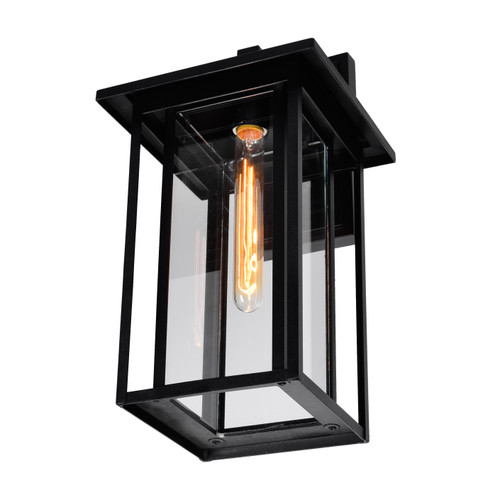 CWI LIGHTING 0417W9-1-101 Crawford 1 Light Black Outdoor Wall Light