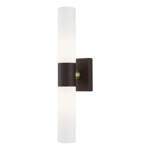 LIVEX LIGHTING 10102-07 Bronze ADA 2-Light Vanity Sconce LIVEX LIGHTING 10102-07 Bronze ADA 2-Light Vanity Sconce