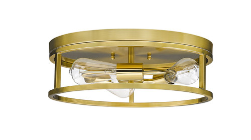 Bethel International YS2180C16GD 3-Light Flush Mount, Gold