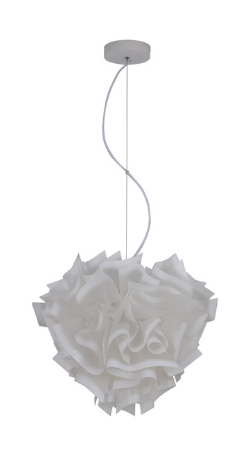 Bethel International DLS100C16W 1-Light Chandelier, White