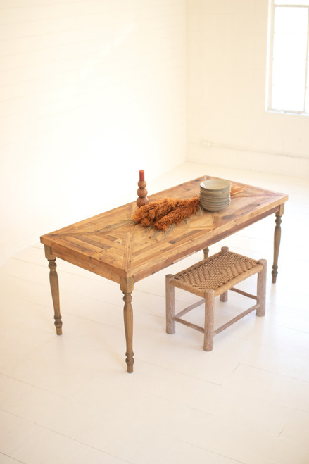 KALALOU CHYK1330 RECYCLED WOOD DINING TABLE
