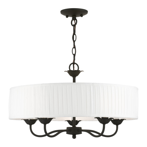 LIVEX LIGHTING 41775-04 5 Light Black Pendant Chandelier LIVEX LIGHTING 41775-04 5 Light Black Pendant Chandelier