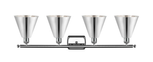 INNOVATIONS 516-4W-PC-MBC-8-PC-LED 4-Light Bath Vanity Light Polished Chrome