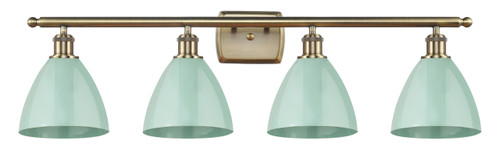 INNOVATIONS 516-4W-AB-MBD-75-SF 4-Light Bath Vanity Light Antique Brass