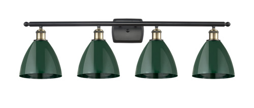 INNOVATIONS 516-4W-BAB-MBD-75-GR 4-Light Bath Vanity Light Black Antique Brass