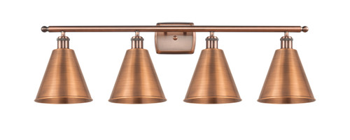 INNOVATIONS 516-4W-AC-MBC-8-AC 4-Light Bath Vanity Light Antique Copper