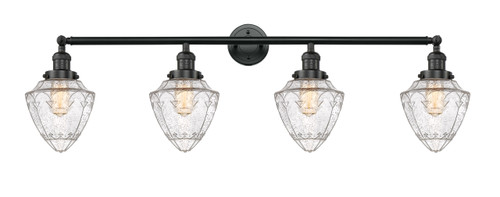 INNOVATIONS 215-BK-G664-7-LED 4-Light Bath Vanity Light Matte Black