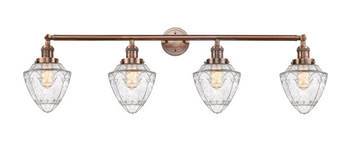INNOVATIONS 215-AC-G664-7-LED 4-Light Bath Vanity Light Antique Copper