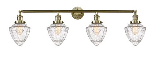 INNOVATIONS 215-AB-G664-7-LED 4-Light Bath Vanity Light Antique Brass