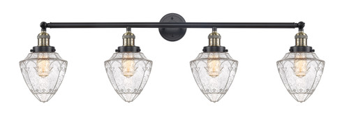 INNOVATIONS 215-BAB-G664-7 4-Light Bath Vanity Light Black Antique Brass