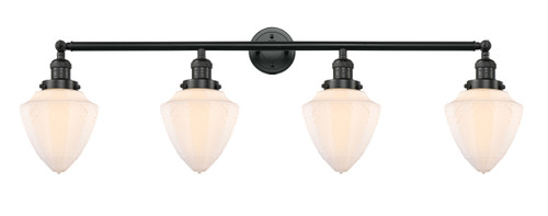 INNOVATIONS 215-BK-G661-7 4-Light Bath Vanity Light Matte Black