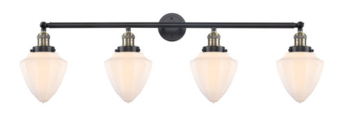 INNOVATIONS 215-BAB-G661-7 4-Light Bath Vanity Light Black Antique Brass