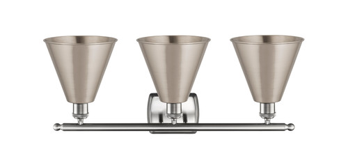 INNOVATIONS 516-3W-SN-MBC-8-SN-LED 3-Light Bath Vanity Light Brushed Satin Nickel