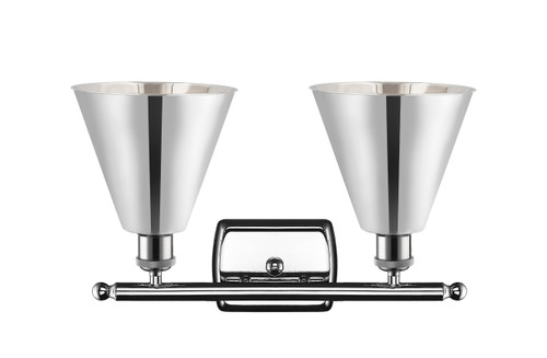 INNOVATIONS 516-2W-PC-MBC-8-PC 2-Light Bath Vanity Light Polished Chrome