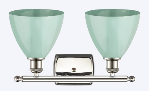 INNOVATIONS 516-2W-PN-MBD-75-SF 2-Light Bath Vanity Light Polished Nickel