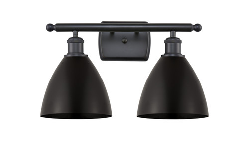 INNOVATIONS 516-2W-BK-MBD-75-BK-LED 2-Light Bath Vanity Light Matte Black