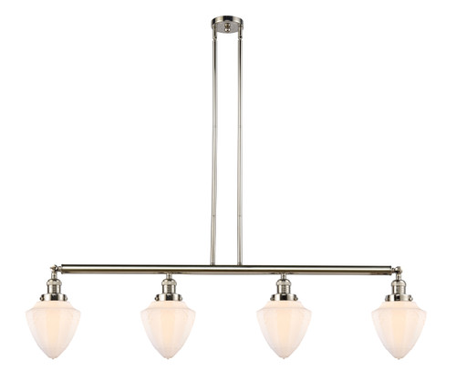 INNOVATIONS 214-PN-G661-7 4-Light Island Light Polished Nickel