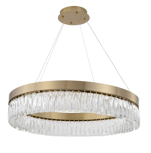 BETHEL INTERNATIONAL FT93C32G 1-Light LED Chandelier, Gold