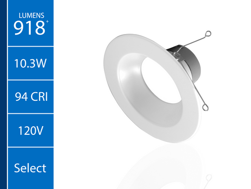 NICOR DLR56609120SWH-12PK DLR56(v6) 5/6-inch White 900 Lumen Selectable Recessed LED Downlight (12 Pack)