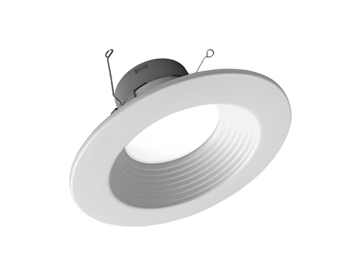 NICOR DLR566121203KWHBF DLR56(v6) 5/6-inch White 1200 Lumen 3000K Recessed LED Downlight with Baffle
