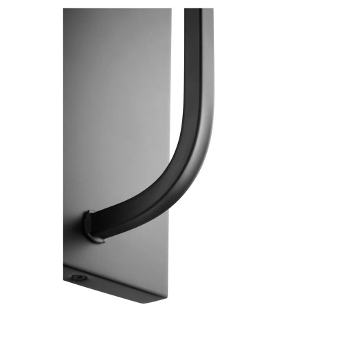 Quorum 501-1-69 Ladin 1-Light Wall Mount,Textured Black W/ Clear Glass