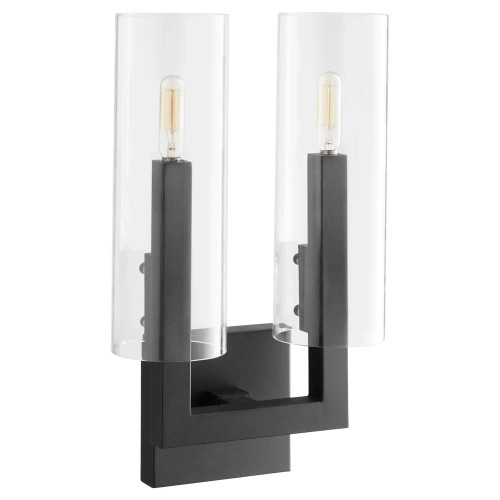 Quorum 5277-2-69 Harbin 2-Light Wall Mount,Textured Black