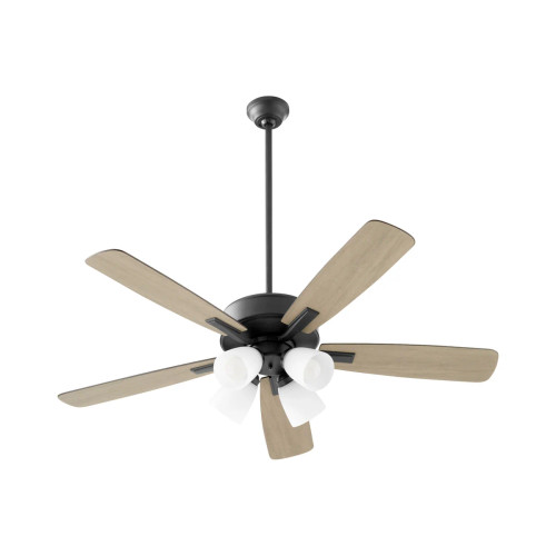 Quorum 4525-459 4-Light Ceiling Fan,Matte Black Quorum 4525-459 4-Light Ceiling Fan,Matte Black