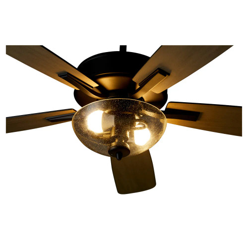 Quorum 4525-2259 2-Light Ceiling Fan,Matte Black