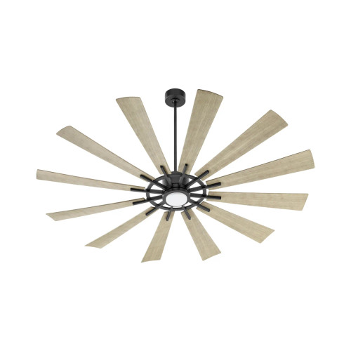 Quorum 47212-5942 Cirque 1-Light Patio Fan,Matte Black Quorum 47212-5942 Cirque 1-Light Patio Fan,Matte Black