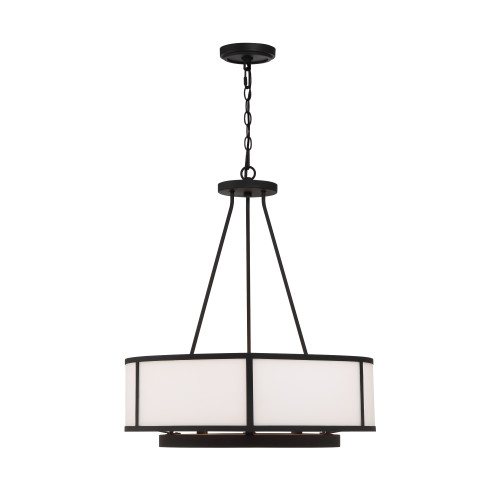 Crystorama BRY-8006-BF Bryant Black Forged 6 Light Chandelier