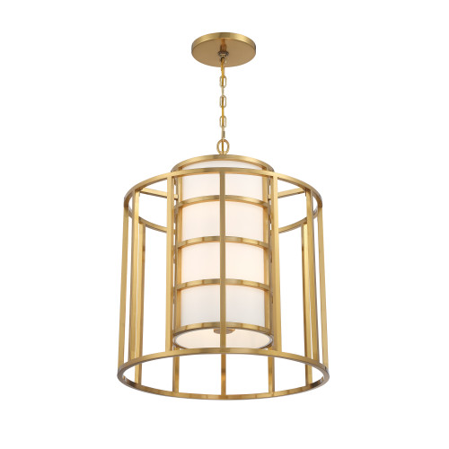 Crystorama 9597-LG Hulton Luxe Gold 6 Light Chandelier