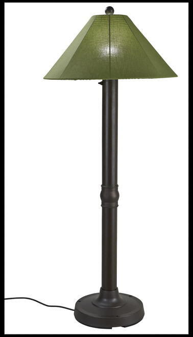 Patio Living Concepts 65-687 Catalina Floor Lamp 65687 with 3" bronze body and spectrum cilantro Sunbrella shade fabric Patio Living Concepts 65-687 Catalina Floor Lamp 65687 with 3" bronze body and spectrum cilantro Sunbrella shade fabric