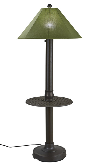 Patio Living Concepts 65-697 Catalina Table Floor Lamp 65697 with 3" bronze body and spectrum cilantro Sunbrella shade fabric Patio Living Concepts 65-697 Catalina Table Floor Lamp 65697 with 3" bronze body and spectrum cilantro Sunbrella shade fabric