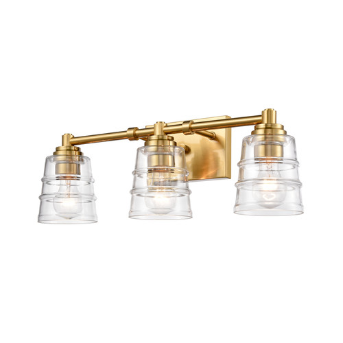 ELK HOME 67972/3 Pulsate 21.5'' Wide 3-Light Vanity Light - Satin Brass