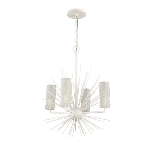 ELK HOME 82086/4 Sea Urchin 20'' Wide 4-Light Chandelier - White Coral