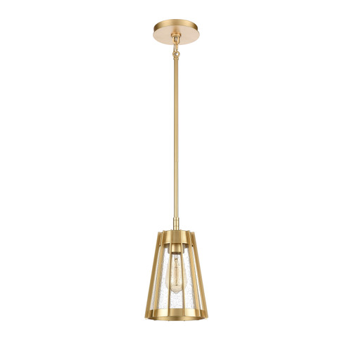 ELK HOME 82104/1 Open Louvers 6.75'' Wide 1-Light Mini Pendant - Champagne Gold