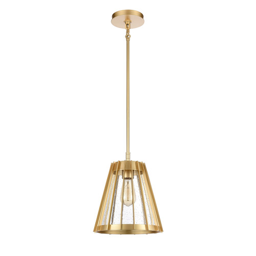 ELK HOME 82105/1 Open Louvers 10'' Wide 1-Light Pendant - Champagne Gold