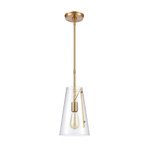 ELK HOME 82145/1 Trustle 7'' Wide 1-Light Mini Pendant - Satin Brass