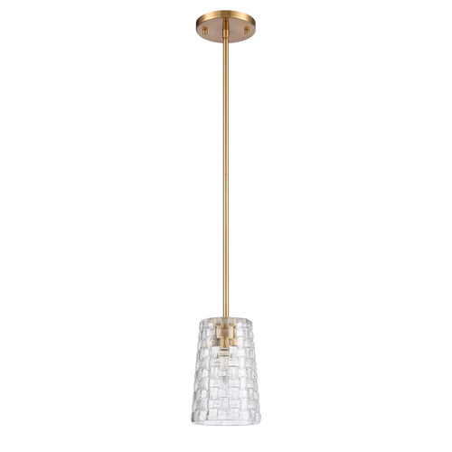 ELK HOME 82175/1 Lightweave 5.5'' Wide 1-Light Mini Pendant - Satin Brass