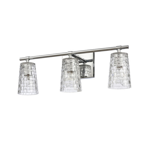 ELK HOME 82182/3 Lightweave 22'' Wide 3-Light Vanity Light - Polished Nickel