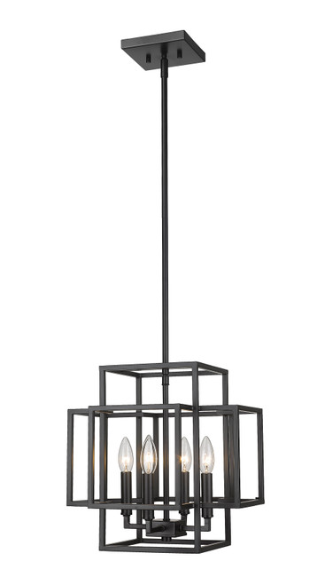 Z-LITE 454-14MB 4 Light Pendant, Matte Black