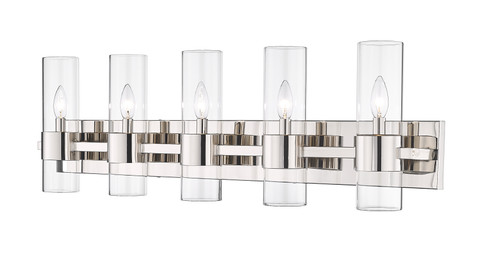 Z-LITE 343-5V-PN 5 Light Vanity, Polished Nickel