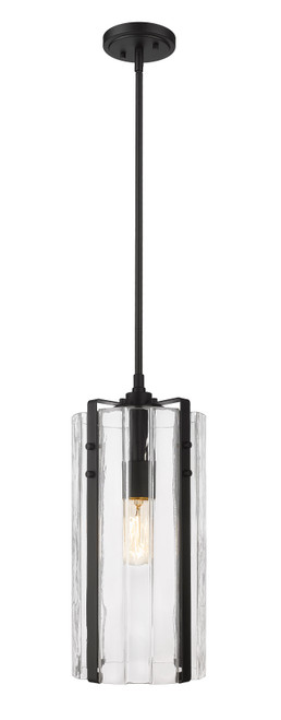 Z-LITE 3036P8-MB 1 Light Pendant, Matte Black