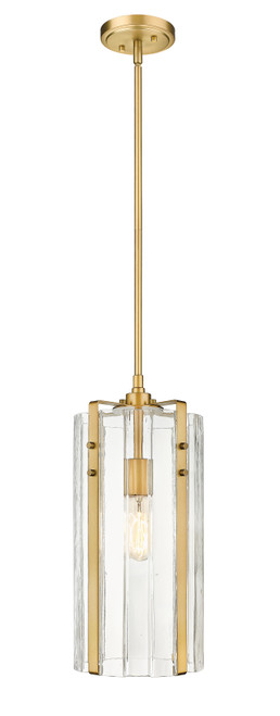 Z-LITE 3036P8-RB 1 Light Pendant, Rubbed Brass Z-LITE 3036P8-RB 1 Light Pendant, Rubbed Brass