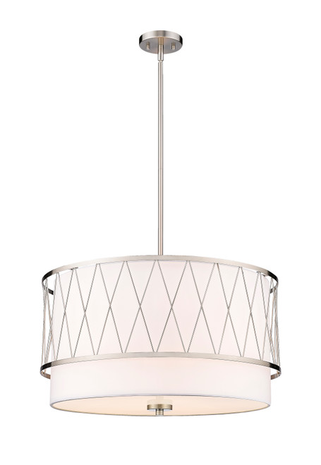 Z-LITE 198-24BN 4 Light Pendant, Brushed Nickel