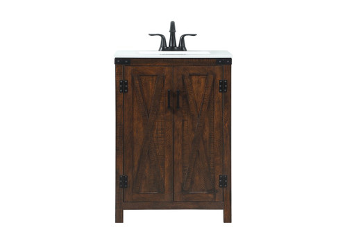 Elegant Decor VF90224EX 24 inch single bathroom vanity in expresso Elegant Decor VF90224EX 24 inch single bathroom vanity in expresso
