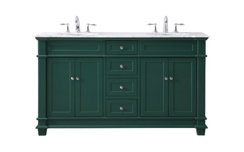 Elegant Decor VF50060DBK 60 inch double bathroom vanity set in black Elegant Decor VF50060DBK 60 inch double bathroom vanity set in black