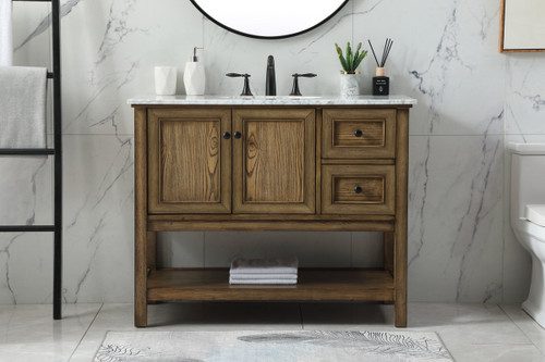 Elegant Decor VF27042DW 42 inch single bathroom vanity in driftwood Elegant Decor VF27042DW 42 inch single bathroom vanity in driftwood