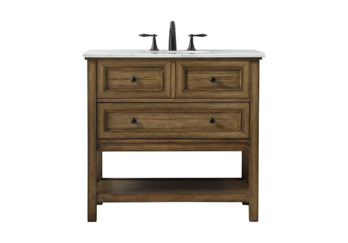 Elegant Decor VF27036DW 36 inch single bathroom vanity in driftwood Elegant Decor VF27036DW 36 inch single bathroom vanity in driftwood