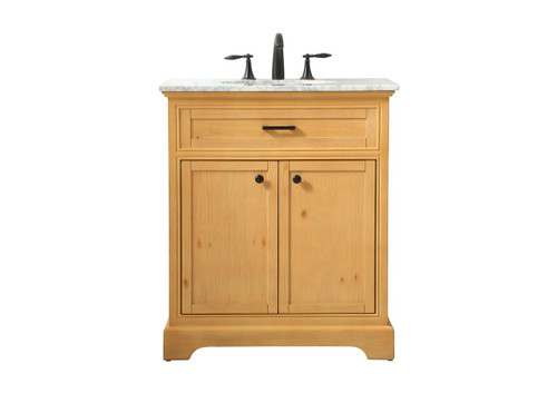Elegant Decor VF15030NW 30 inch single bathroom vanity in natural wood Elegant Decor VF15030NW 30 inch single bathroom vanity in natural wood